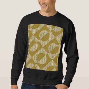 Sweatshirt Abstrait géométrique Vintage sans couture