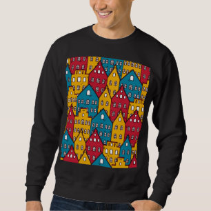 Sweatshirt Abstrait urbain : motif urbain vintage