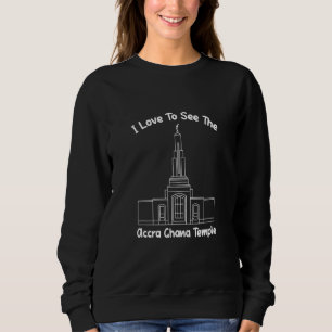 Sweatshirt Accra Ghana Temple J'Aime Voir Mon Temple Primaire
