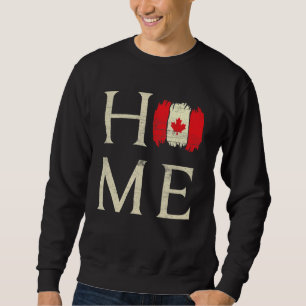Sweatshirt Accueil Fête du Canada Maple Fier Drapeau canadien