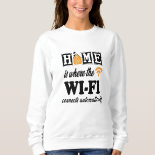 Sweatshirt Accueil où le Wi-Fi se connecte automatiquement