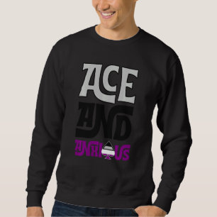 Sweatshirt Ace Et Anxieuse Fierté Asexuelle Porte-Drapeau Drô