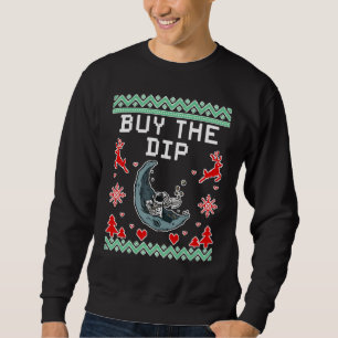 Sweatshirt Acheter L'Astronaut Bitcoin Drôle Dip Crypto Ugly