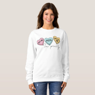 Sweatshirt Achetez-moi Pizza et dites-moi que je suis jolie