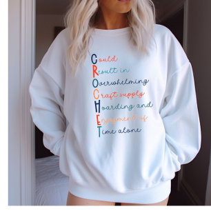 Sweatshirt Acrostique Crochet Lover