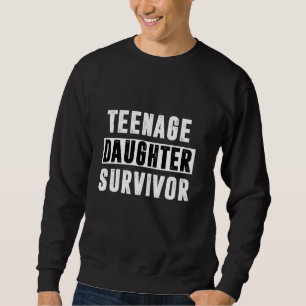 Sweatshirt Adolescent Fille Survivante Drôle Hommes Vintages 
