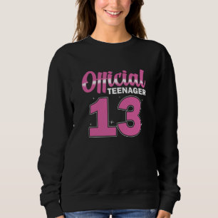 Sweatshirt Adolescent officiel des filles 13 ans