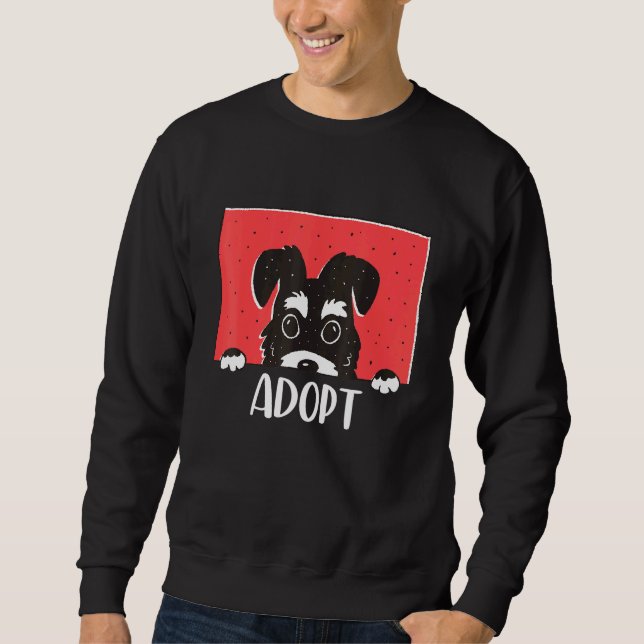 Sweatshirt Adopter Ne pas Magasiner Enregistrer les animaux S (Devant)