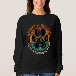 Sweatshirt Adopter Une Secourt Obtenir Un Ami Pour L'Adoption