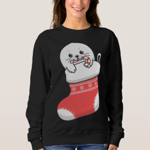 Sweatshirt Adorable petit bébé phoque du Groenland mignon dan
