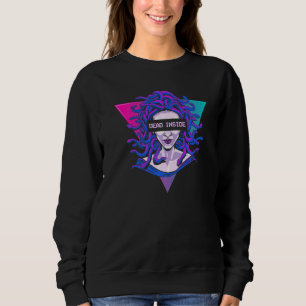 Sweatshirt Aesthetic Medusa Snake Head Gorgon Dead Inside Vap