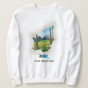 Sweatshirt Affiche de voyage illustrée de Saint-Marin.