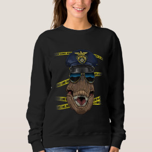 Sweatshirt Agent de police Rex Dino PD Policier Scène de crim