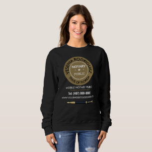 Sweatshirt Agent de signature de prêt public de notaire mobil