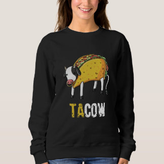 Sweatshirt Agriculteur drôle mignon de vache à amant de taco