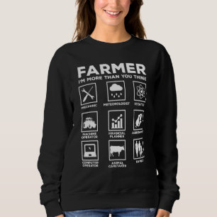 Sweatshirt Agriculteur je suis plus que vous ne pensez tracte