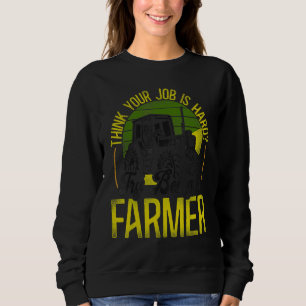 Sweatshirt Agriculture Agriculteur Tracteur Vintage Rétro Pen