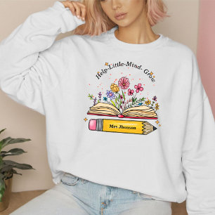 Sweatshirt Aide petit esprit croissance enseignant maman cade