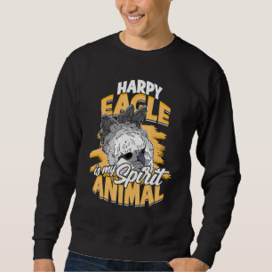 Sweatshirt Aigle Harpie Est Mon Animal Spirituel Oiseau Rapac