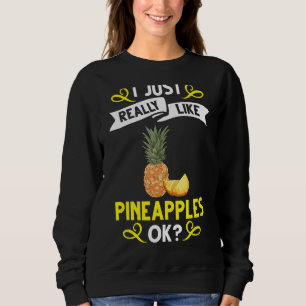Sweatshirt Aiguille Fruit Jus Plante Drôle Citations hawaïenn