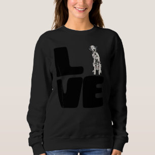 Sweatshirt Aime mon chien dalmatien