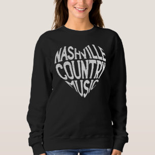 Sweatshirt Aimez Nashville Tennessee Musique Country Guitare
