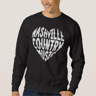 Sweatshirt Aimez Nashville Tennessee Musique Country Guitare