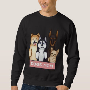 Sweatshirt Akita Husky Doberman Et Chihuahua Se Trouvent Sur