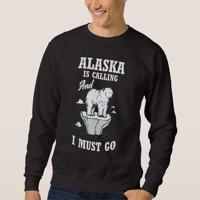 Sweatshirt Alaska Hiver Montagne Alaska Appelle   Alaska (Devant)