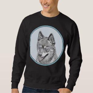 Sweatshirt Alaskan Klee Kai Peinture - Cute Original Chien Ar
