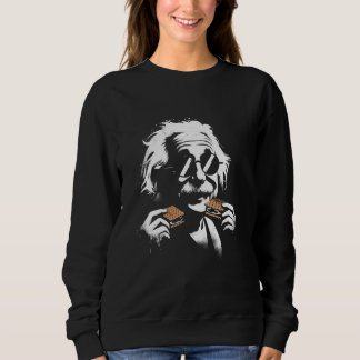 Sweatshirt Albert Eating S'Mores - Art Classique Graphique Dr