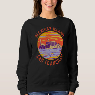 Sweatshirt Alcatraz Island San Francisco Cercle en détresse