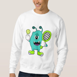 Sweatshirt Alien à Tennis avec raquette de tennis