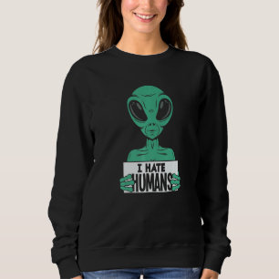 Sweatshirt Alien Galaxy Ufo fan Sifi style streetwear top. Pr