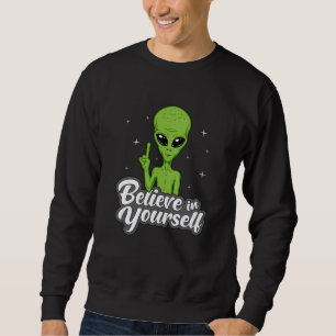 Sweatshirt Alien Head Area 51 Ufo Aliens Space Funny Don