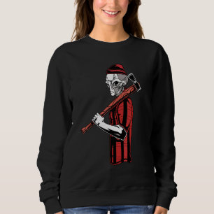 Sweatshirt Alien Lumberjack Woodworking Carpenter