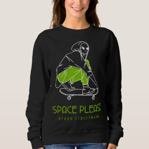 Sweatshirt Alien Skateur Urbain Style Streetwear HARAJUKU