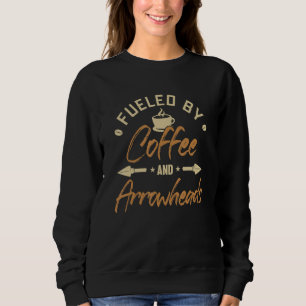 Sweatshirt Alimenté par Café et Arrowheads Rocks Arrowhead Co