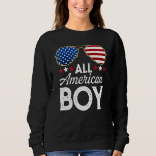 Sweatshirt All American Boy Independence Day Us Drapeau Sungl