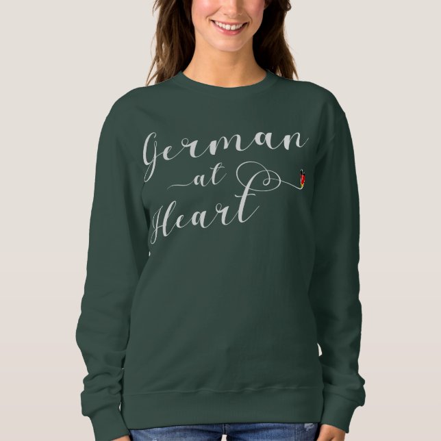 Sweatshirt Allemand Au Coeur, Allemagne (Devant)