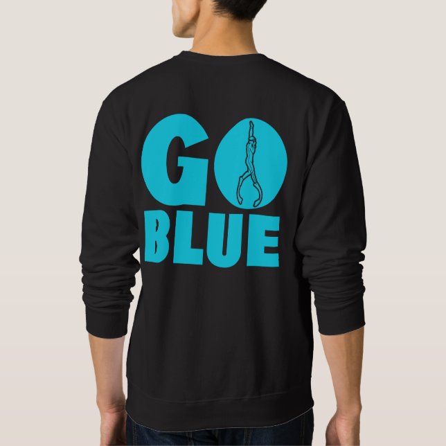 Sweatshirt Aller bleu    (Dos)
