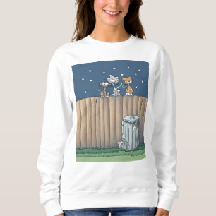 Sweatshirt Alley Cats sur une clôture