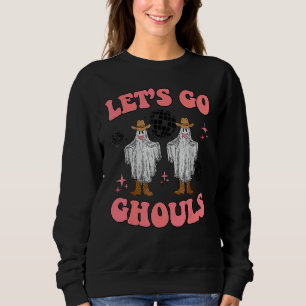 Sweatshirt Allons-y les goules boule disco fantôme Halloween