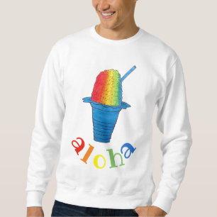Sweatshirt ALOHA Hawaii Hawaii rasage arc-en-ciel rasé glace