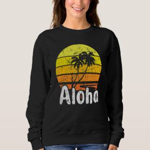 Sweatshirt Aloha Hawaii Surf Retro Sunset 2