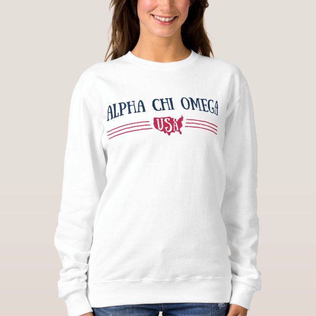 Sweatshirt Alpha Chi Omega - États-Unis (Devant)