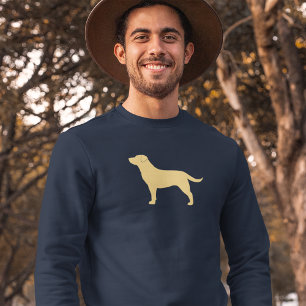 Sweatshirt Amant jaune de laboratoire de silhouette de