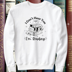 Sweatshirt Amateurs de livre et de café, je ne peux pas vous 