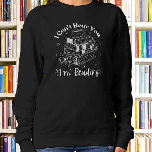 Sweatshirt Amateurs de livre et de café, je ne peux pas vous