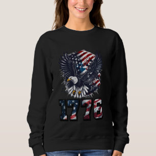 Sweatshirt American Bald Eagle US Drapeau Déclaration d'indép